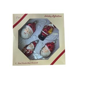 American‎ Decorations Hand Panted Glass Ornament  Vintage